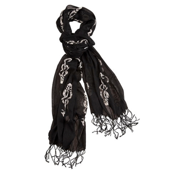 Universal Scarf - Wizarding World of Harry Potter - All Over Dark Mark - Picture 1 of 5